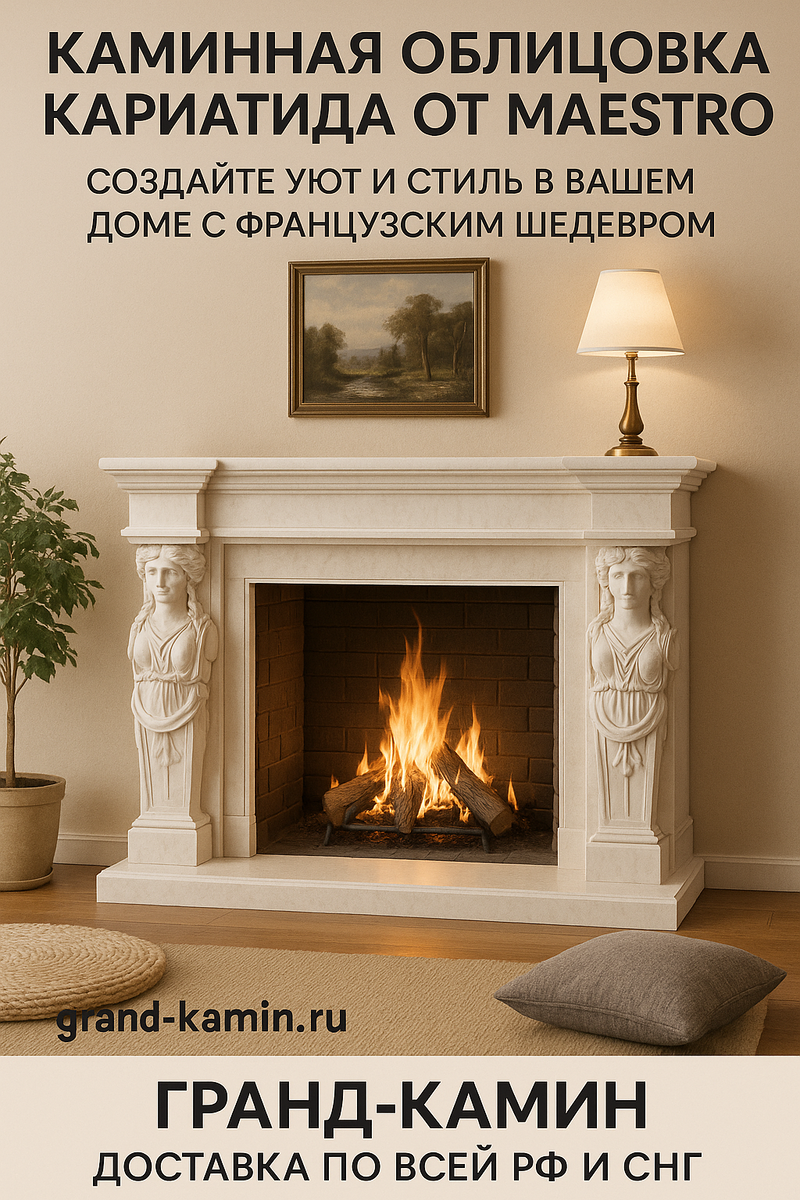    Каминная облицовка Кариатида от Maestro: создайте уют и стиль в вашем доме с французским шедевром Kamin