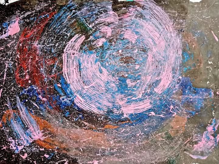 Вихрь №2, А4, акрил, 2021 год. Автор: Игорь Анатольевич Абрамов