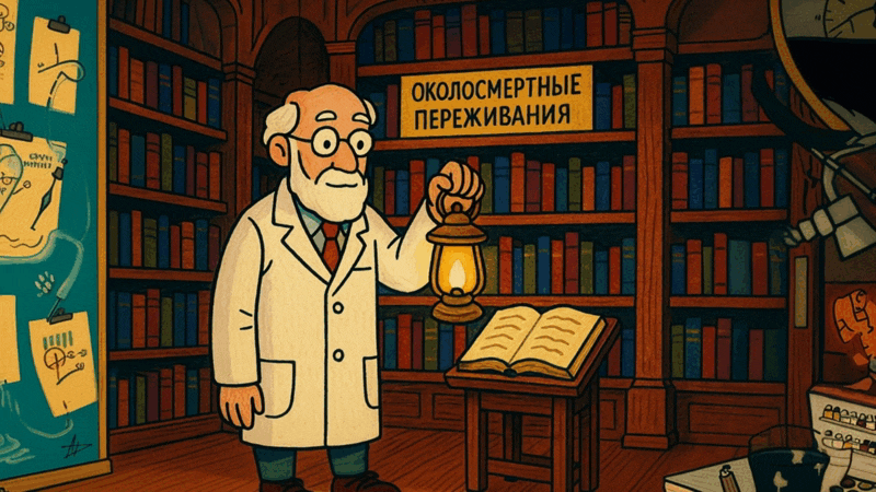 Моуди занимался исследованием околосмертного опыта