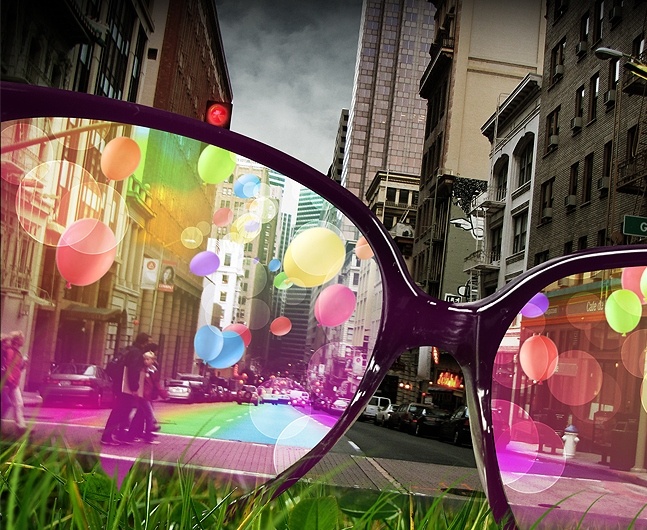 Розовые очки