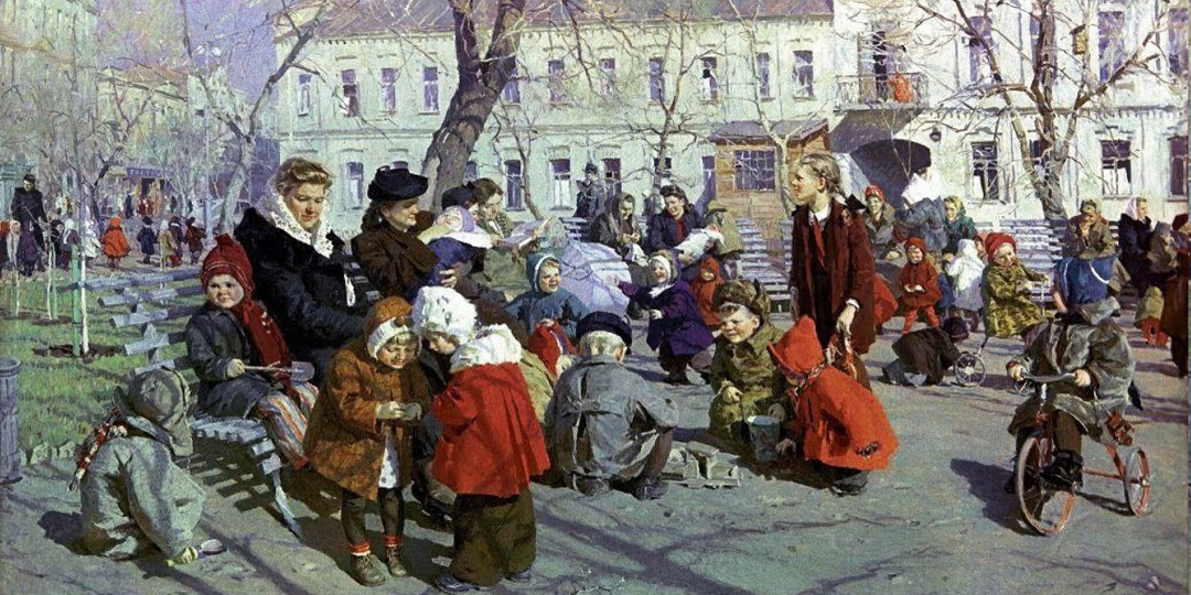 Соцреализм Татьяны Яблонской. "Весна"