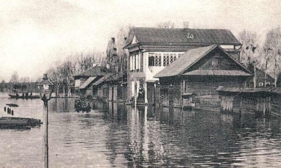    Весьегонск во время половодья Фото: общественное достояние