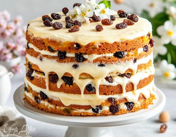 Кулич влажный слоистый