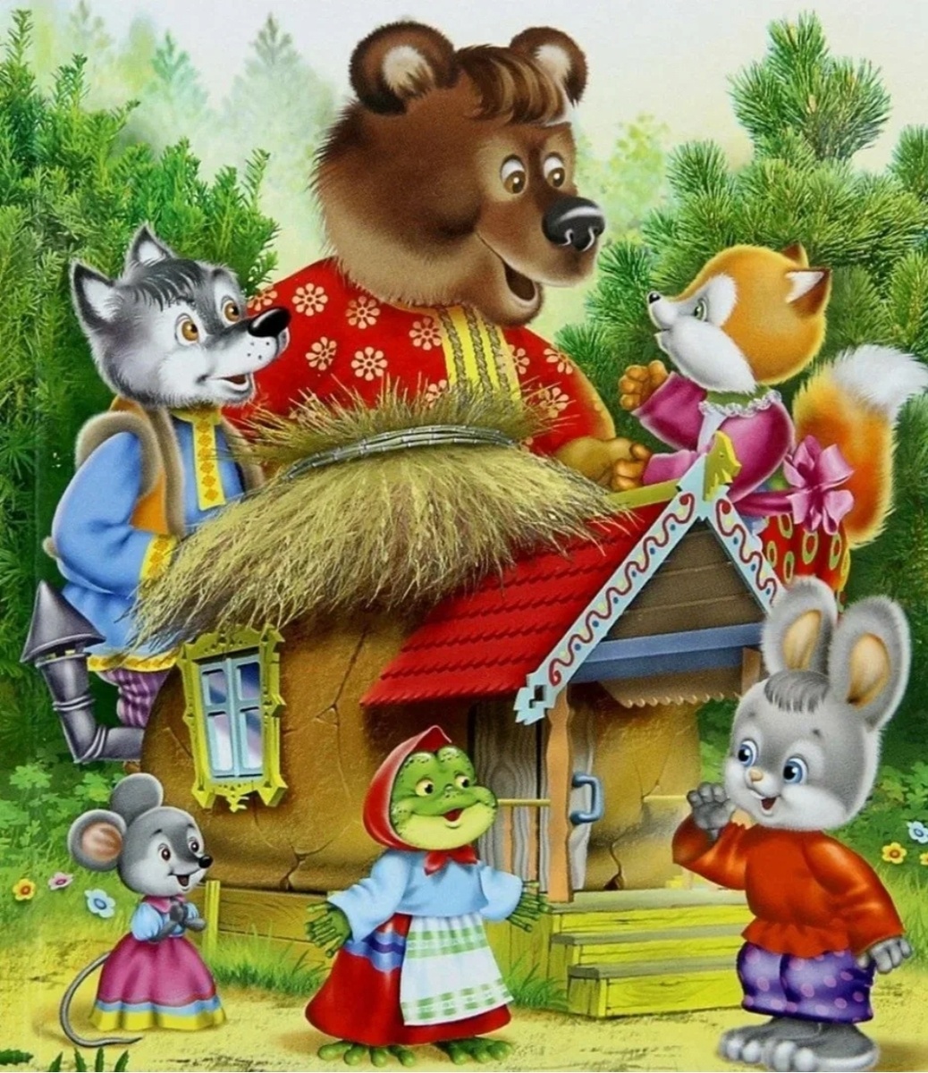 

В начальном понимании теремок в сказке — это образ дома, который приютил всякого приходящего. Как правило, дом ассоциируется у человека с миром и спокойствием. Именно мир является скрытой сентенцией теремка, под крышей которого собираются разные животные и живут в нём мирно.

В варианте Алексея Толстого в качестве теремка выступает потерянный мужиком глиняный горшок, а его жильцами становятся сначала насекомые: муха-горюха и комар-пискун. Потом в теремке поселяется мелкая живность — мышка-погрызуха и лягушка-квакушка. 