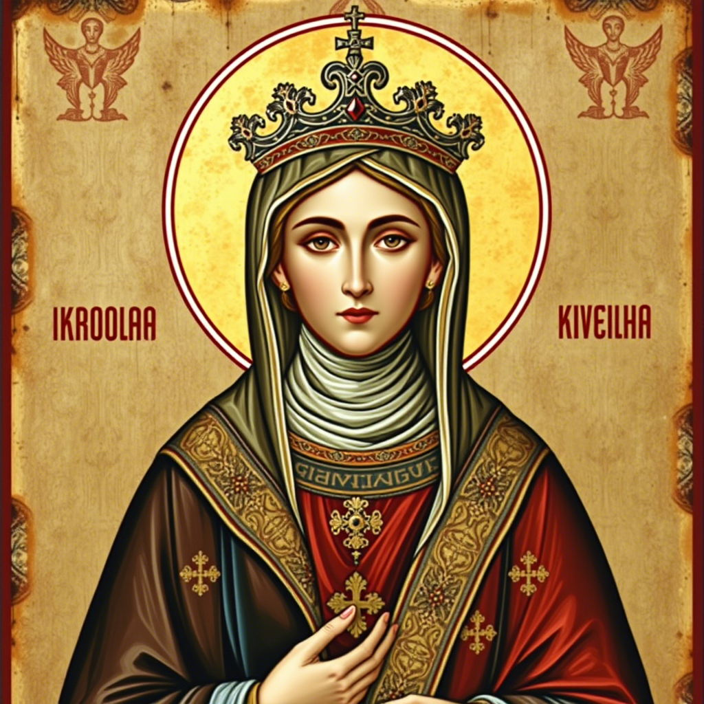 Причислена к лику равноапостольных святых 1547 г 