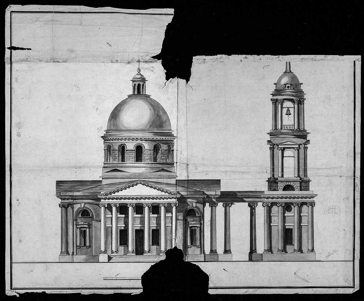 Проект церкви в селе Телебукино