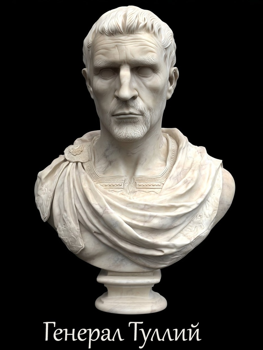 Мраморный бюст генерала Туллия