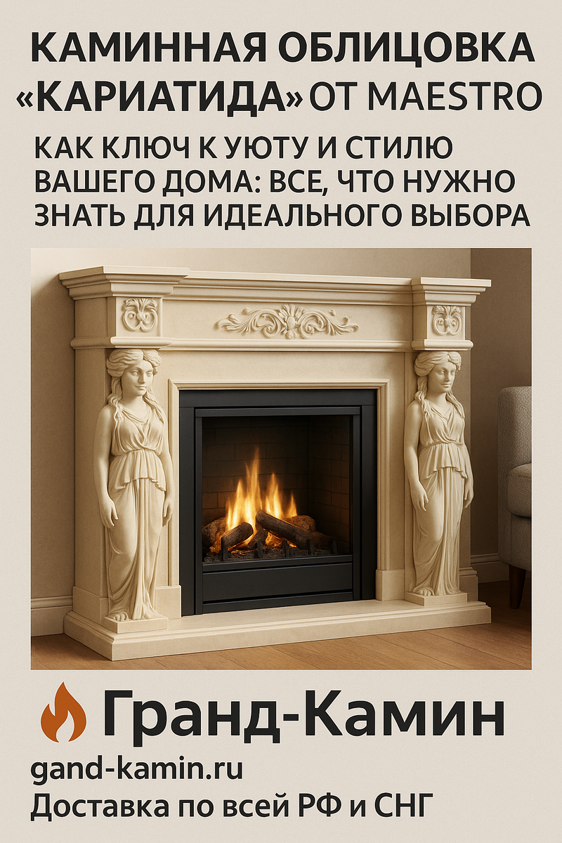    Каминная облицовка "Кариатида" от Maestro как ключ к уюту и стилю вашего дома: все, что нужно знать для идеального выбора Kamin