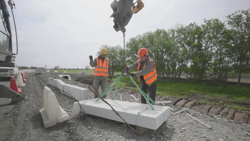 Фото: Строительные работы на дороге к Халактырскому пляжу / kamgov.ru