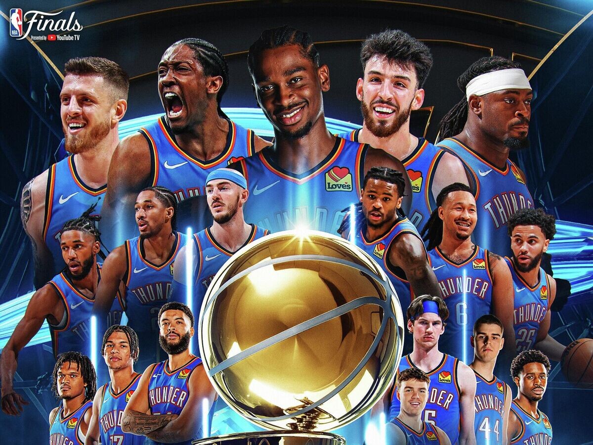    Баскетболисты "Оклахомы"© Соцсети НБА