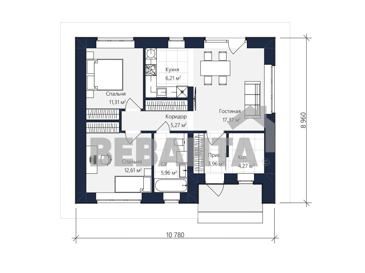 Поланировка проекта «Луч»