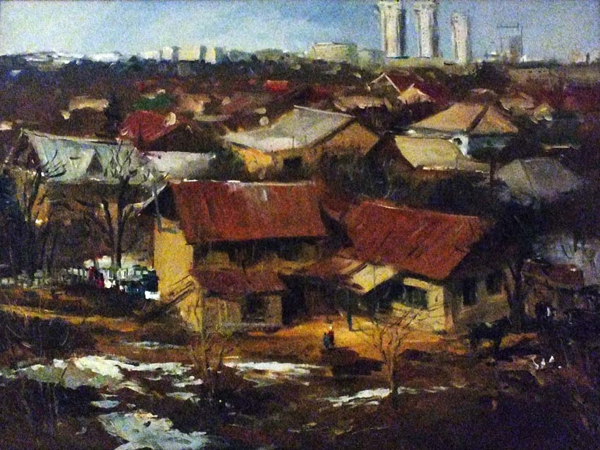 Максим Ведерников "Совхоз Алатау" 60х80 хм галерея ведерникова Алматы март 2013 г