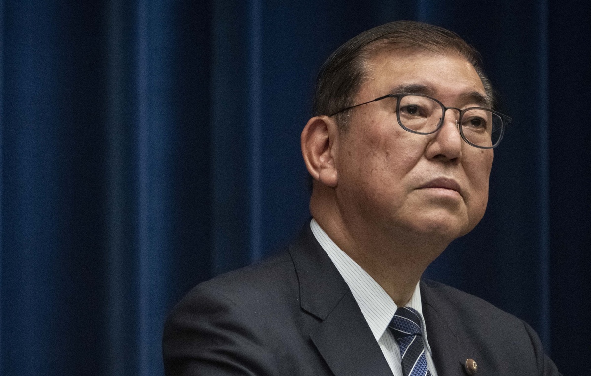    Премьер-министр Японии Сигэру Исиба  Yuichi Yamazaki/Pool Photo via AP