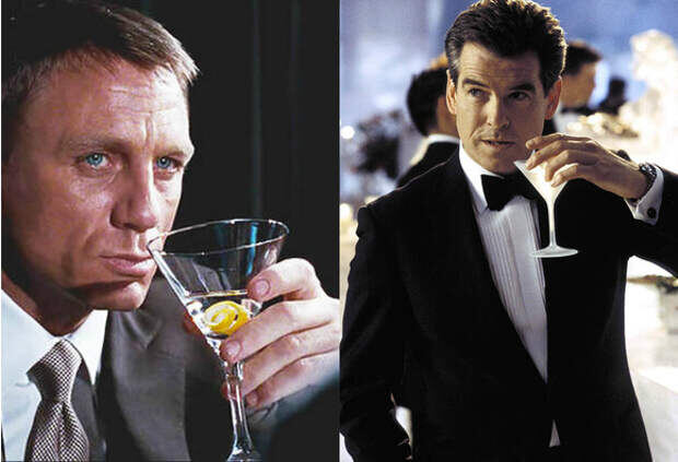 Кадр из фильмов о Джеймсе Бонде 