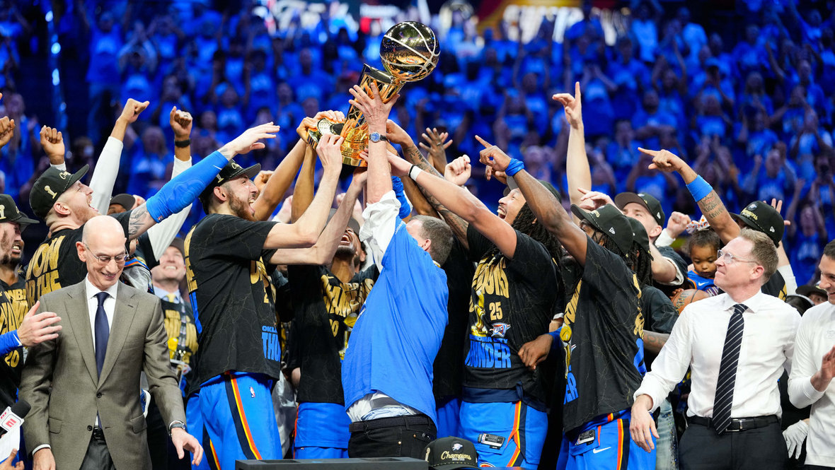    «Оклахома» победила «Индиану» и стала чемпионом НБА.Imagn Images USA Today Sports