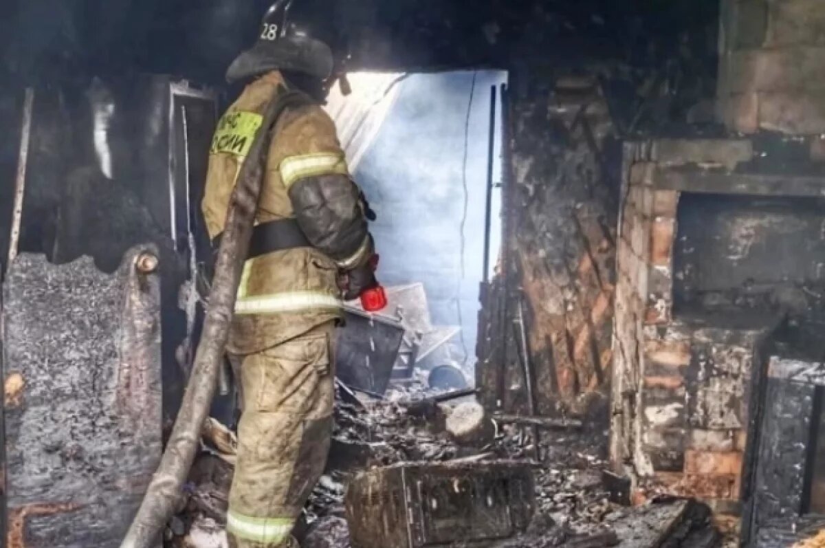    Пенсионерка сгорела вместе с домом в Курганской области