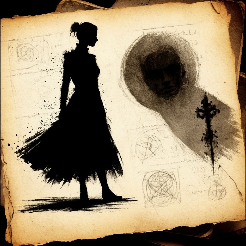 Рисунок - Игра с формой и тенью, создающая ощущение глубины и тайны