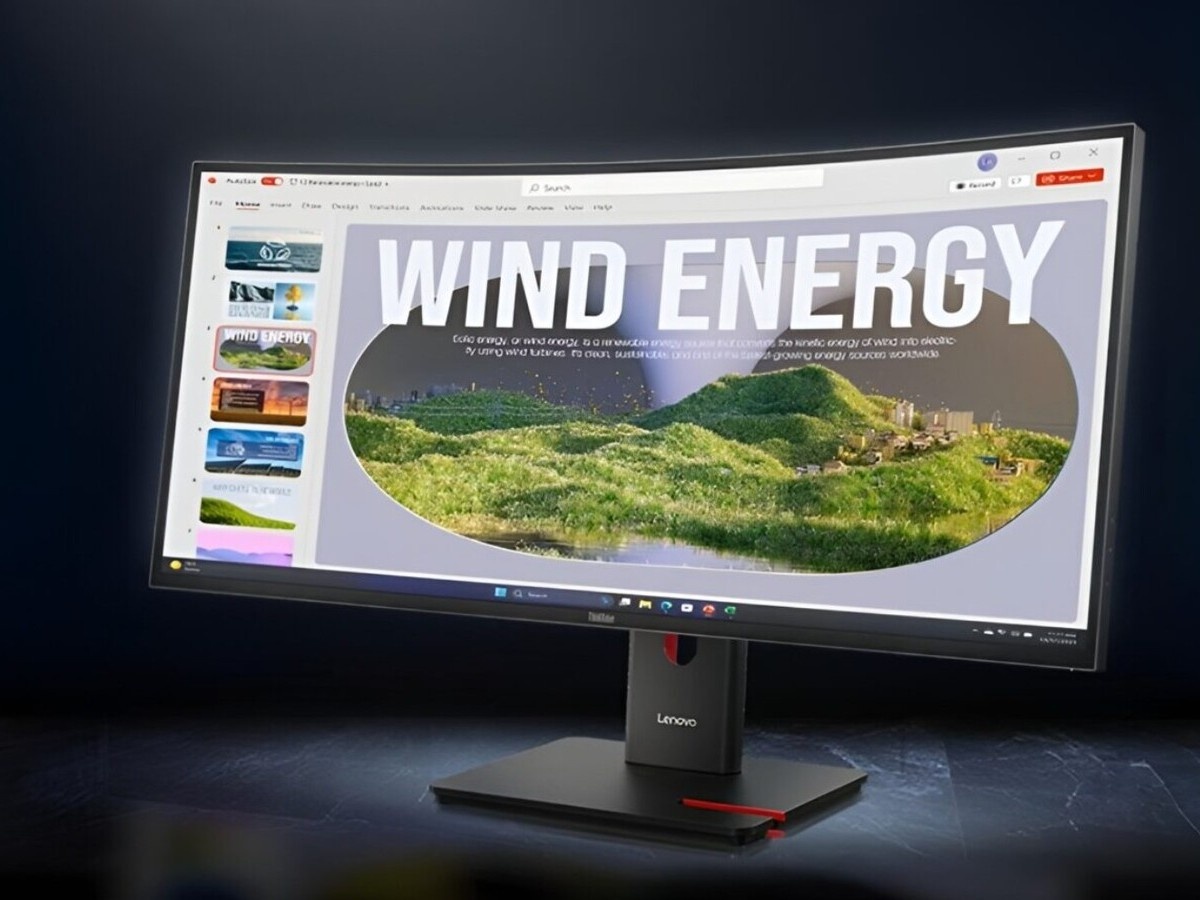    Lenovo выпустила 34-дюймовый изогнутый монитор T34WD-40 для игр и работы