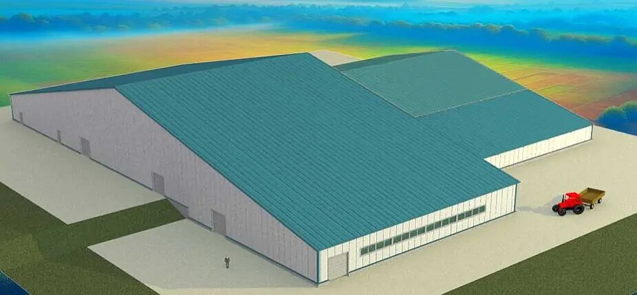 Визуализация проекта склада птицекомплекса