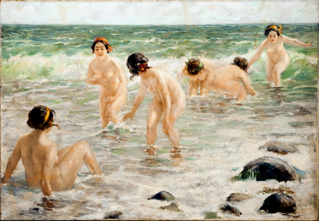 "Купальщицы", В.Г. Тихов, 1913. Частное собрание.