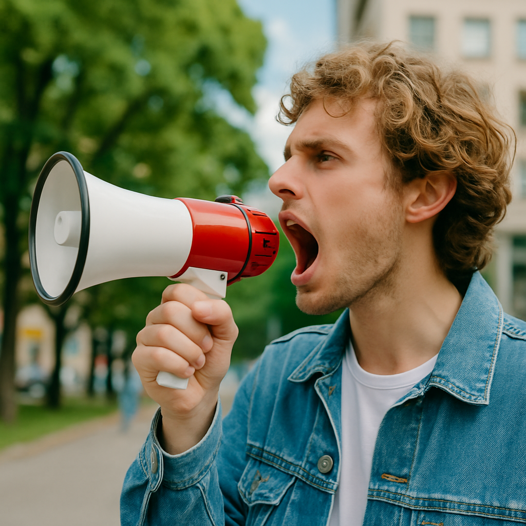 Тебе не надо орать, чтобы быть услышанным