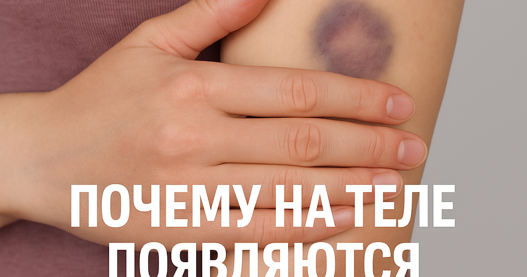 Почему на теле появляются синяки без причины? 🤔