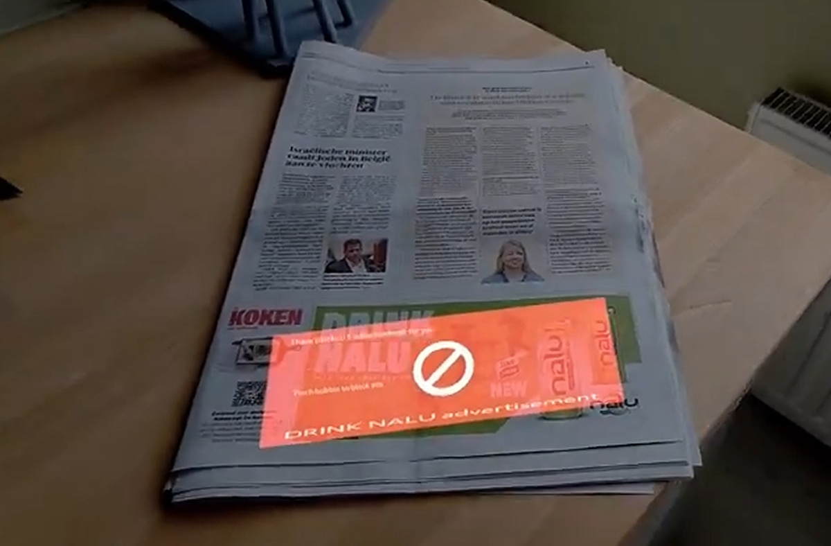    Программист создал блокировщик рекламы в реальной жизни для AR-очков