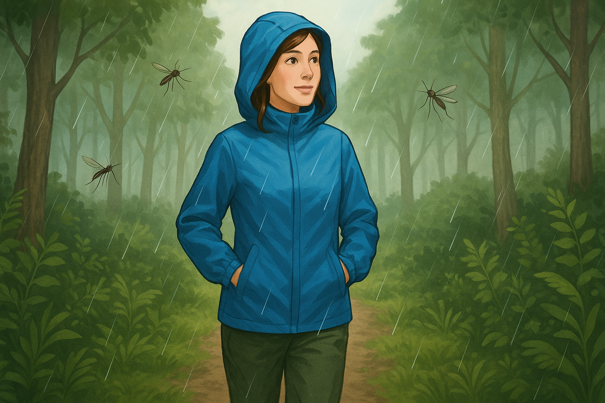 Ткань плащевка лёгкая — когда нужно что-то удобное от дождя, сырости и комаров  ☔🌲 