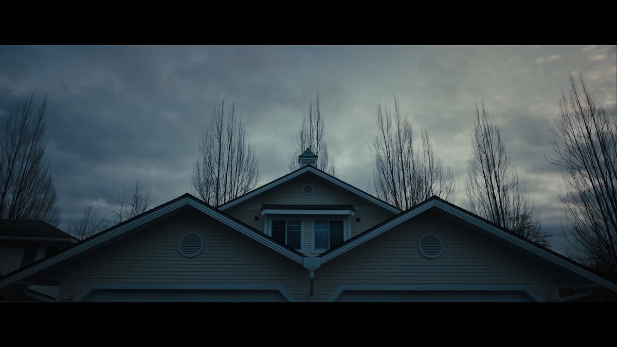 Дом как бы смотрит в ответ на Ли Харкер.