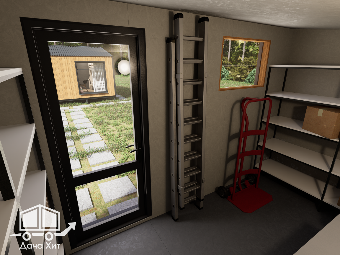 Хозблок "Ваниль брусок" от Дача Хит в МОскве и МО 