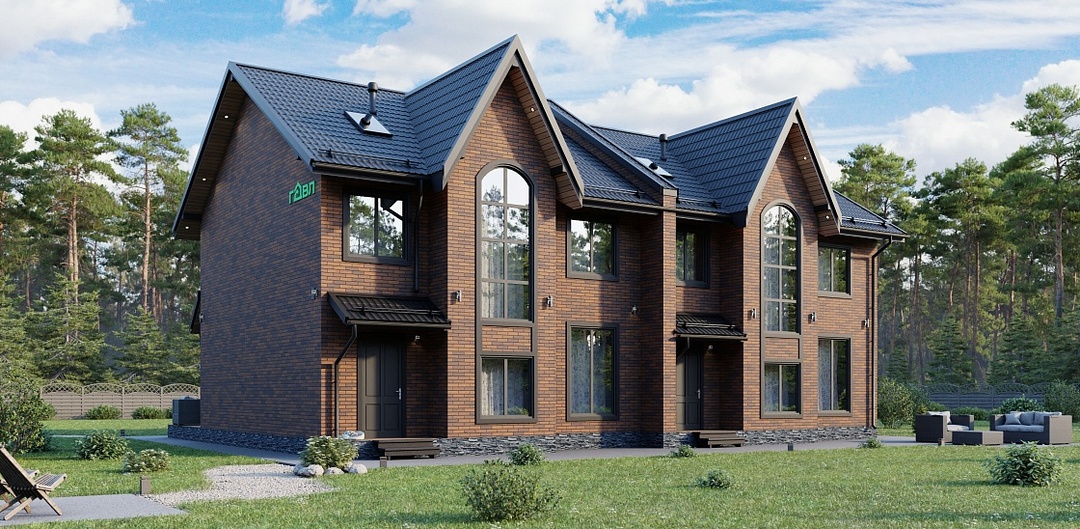 Как построить просторный и красивый дом на узком участке