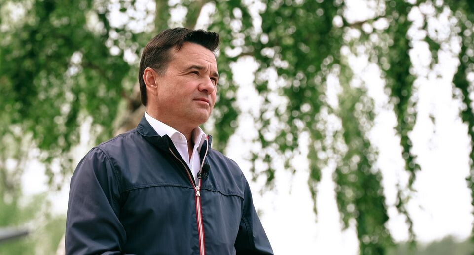    Андрей Воробьев проверил ход благоустройства лесопарка "Волкуша" в Лыткарине / Медиасток.рф