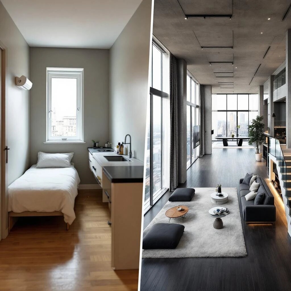 Самая большая и самая маленькая квартира Москвы.