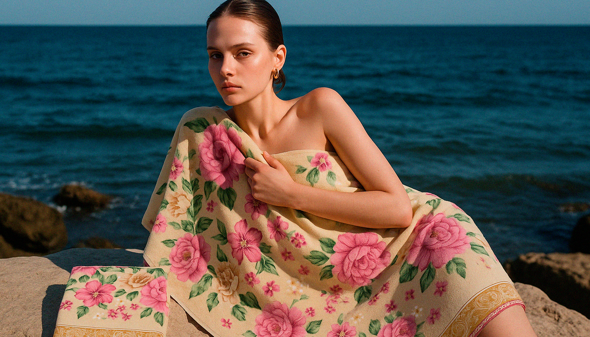 Окружите себя роскошью полотенец Bolangde, как будто вас обнимают нежные лепестки цветов на рассвете.