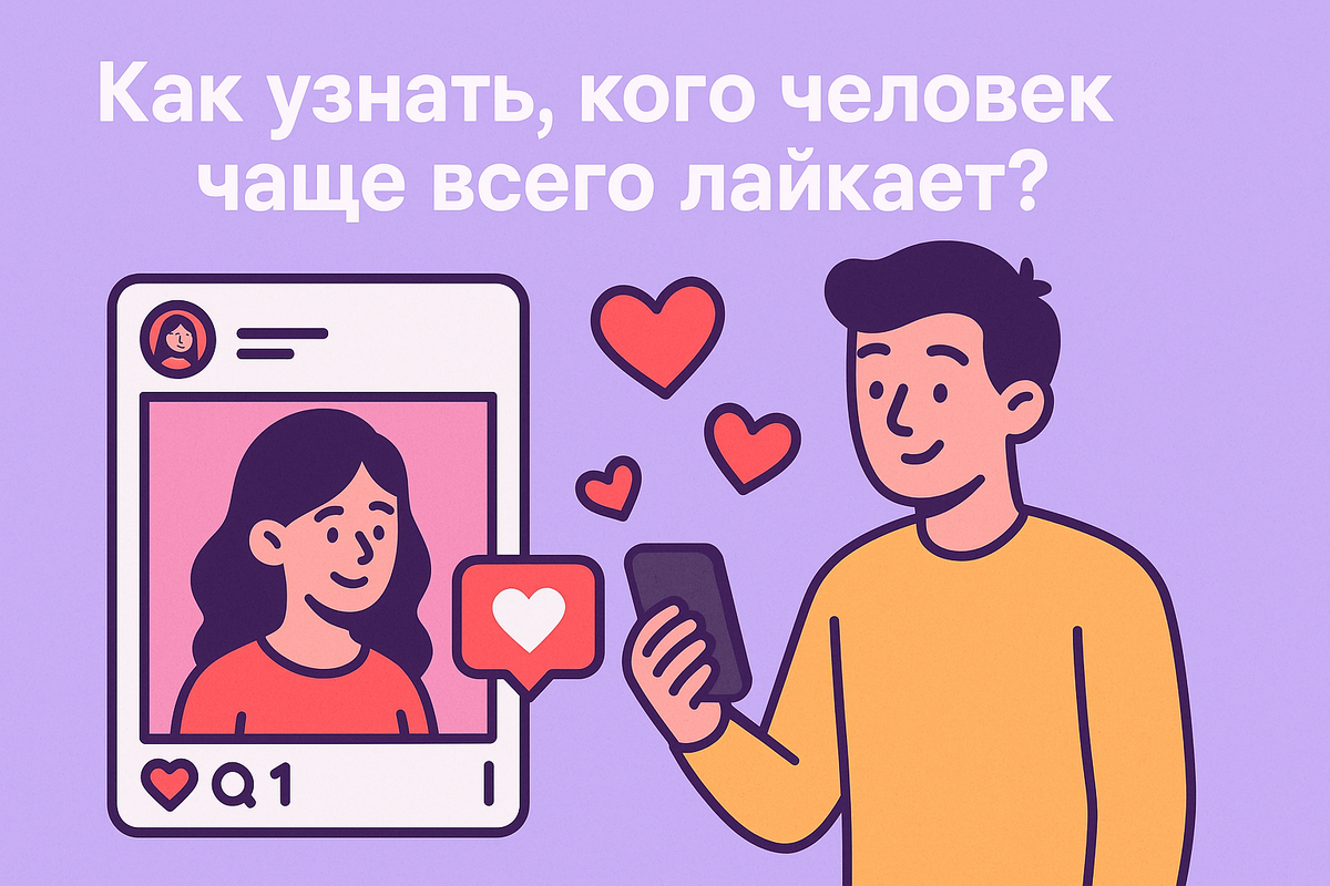 Как узнать, кого человек чаще всего лайкает в Инстаграм*?