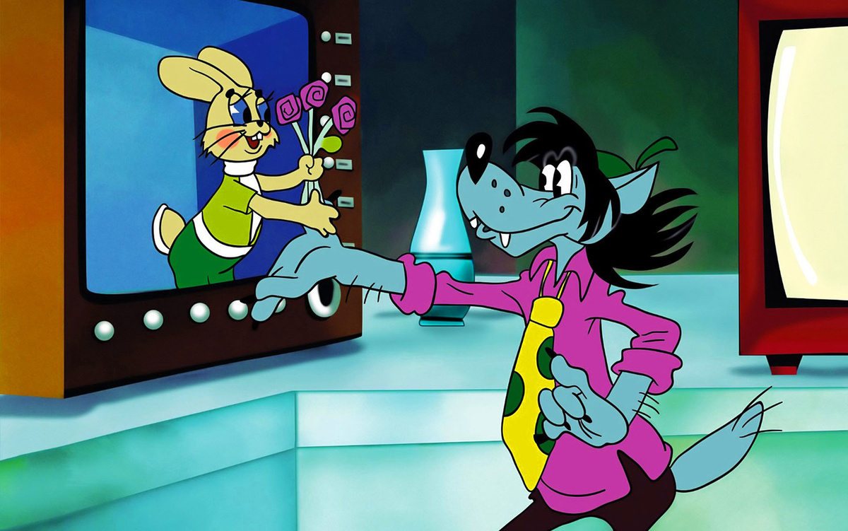 Кадр из мультсериала «Ну, погоди!»