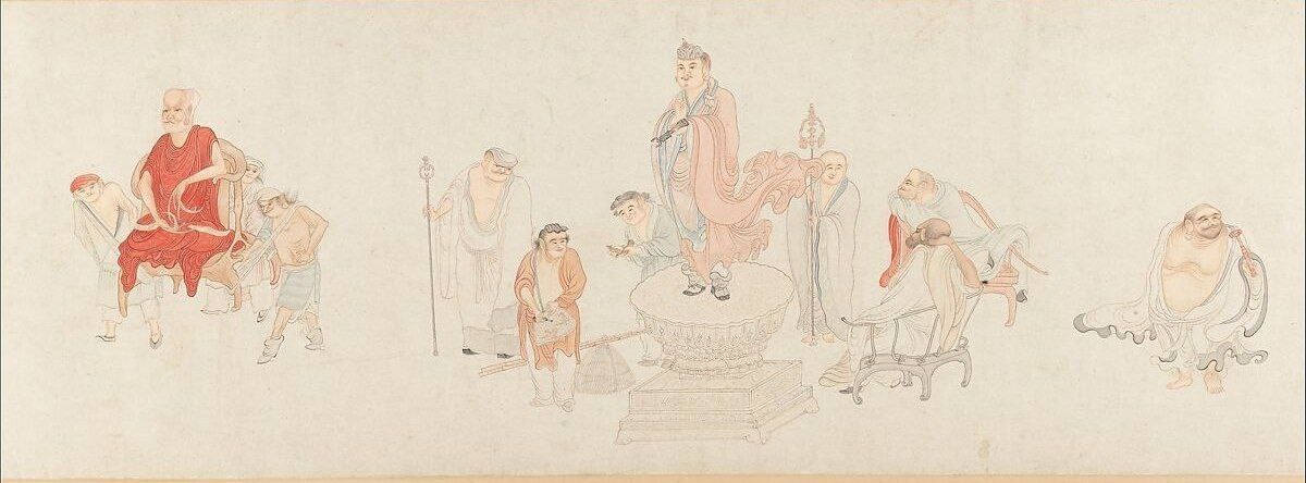 «Шестнадцать Лоханей». У Бинь, 1591 г.