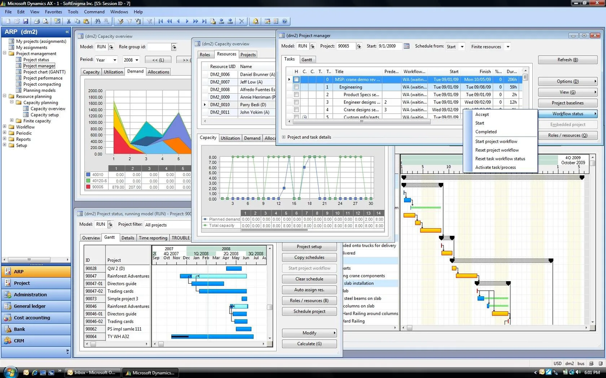 MDI интерфейс в Microsoft Dynamics AX