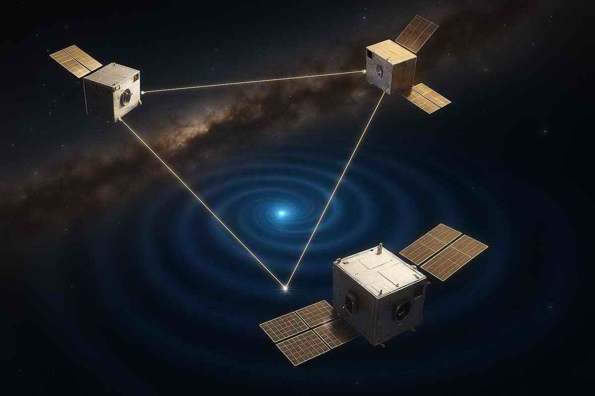 Космический детектор гравитационных волн LISA | Проект ESA и OHB