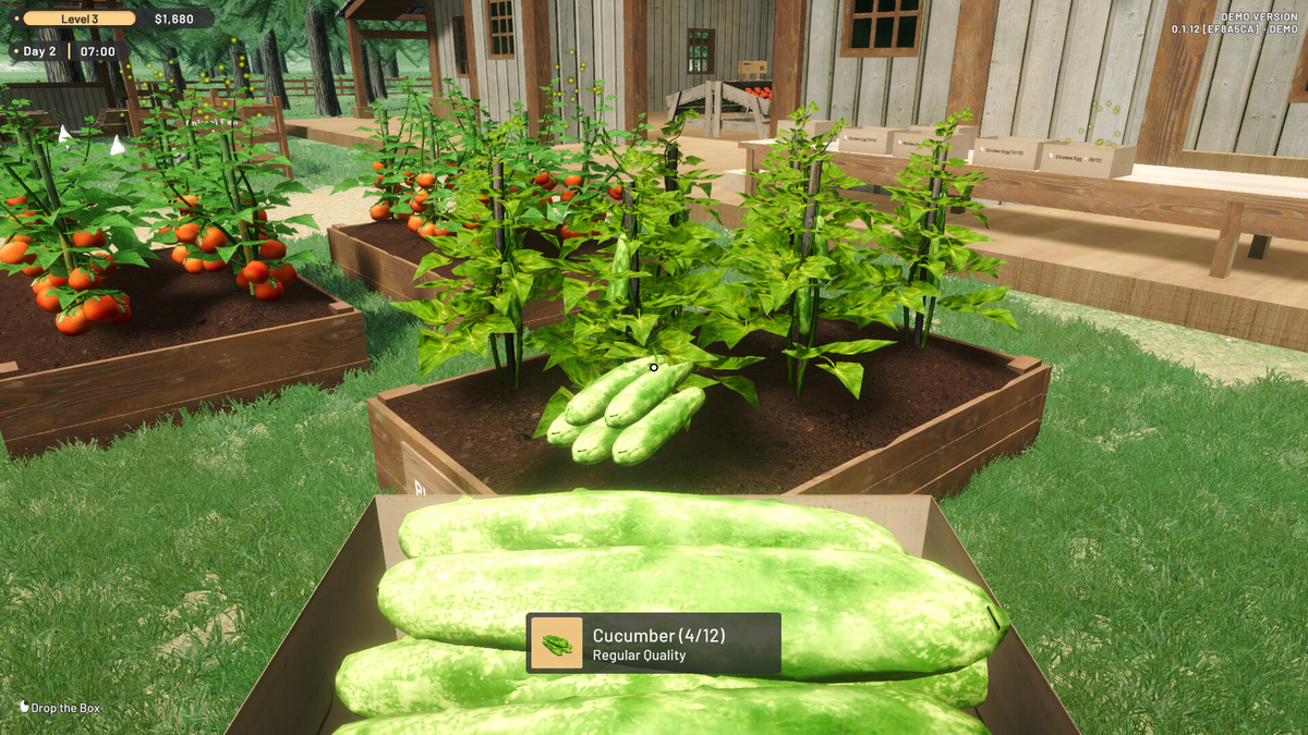 Сбор урожая на скриншоте Ranch Farm and Store Simulator. Источник: Steam