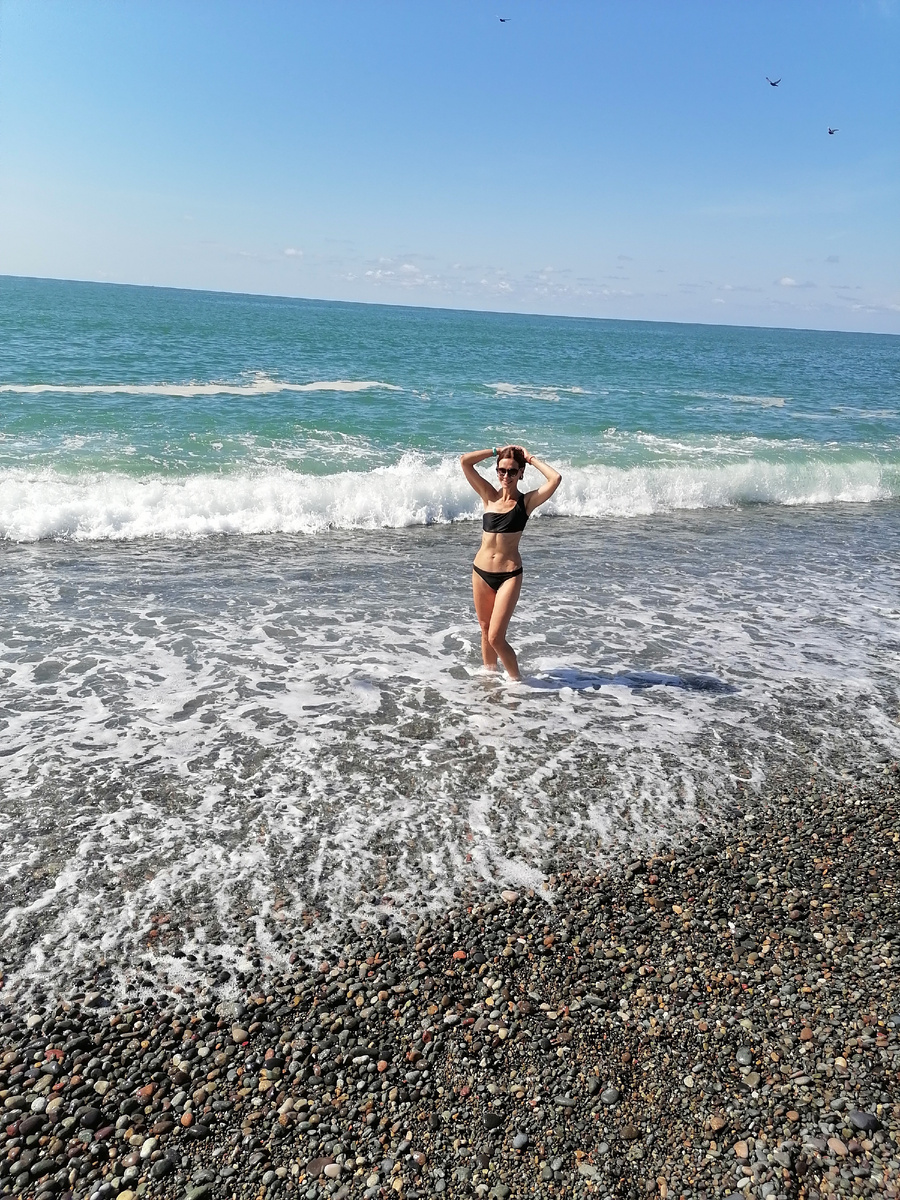 Море в Кобулети .Автор. Сентябрь,2024 год.