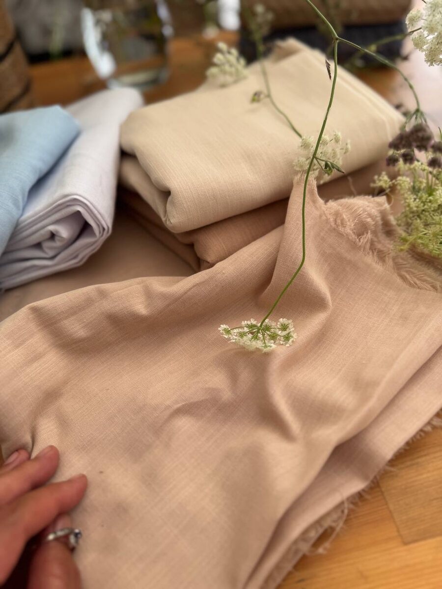 Хлопок с эффектом льна 