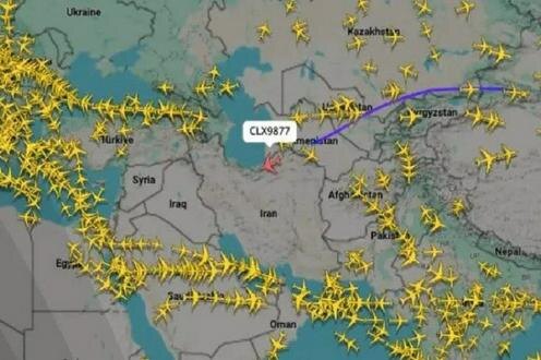 Скрин с портала FlightRadar24
