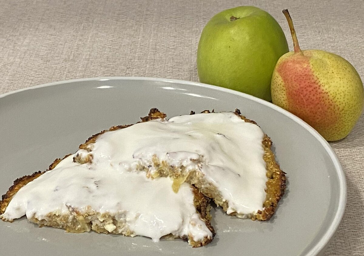 Фруктово-творожный пирог к чаю. Фото автора 