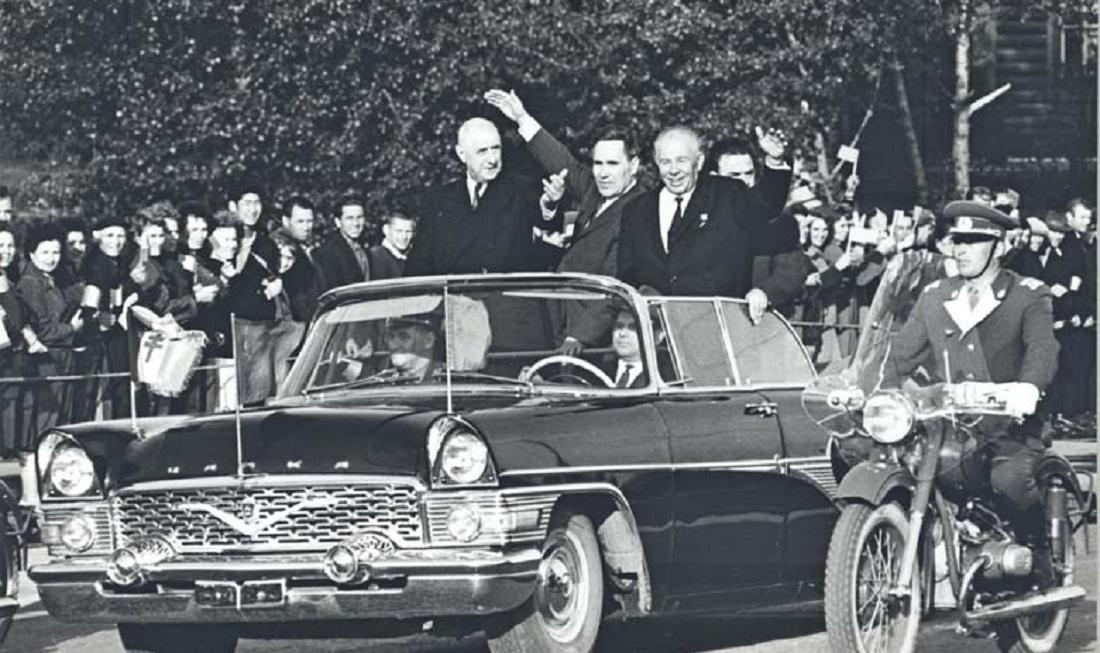 Шарль де Голль в Новосибирске, 1966 год. Фото: архив Музея Новосибирска