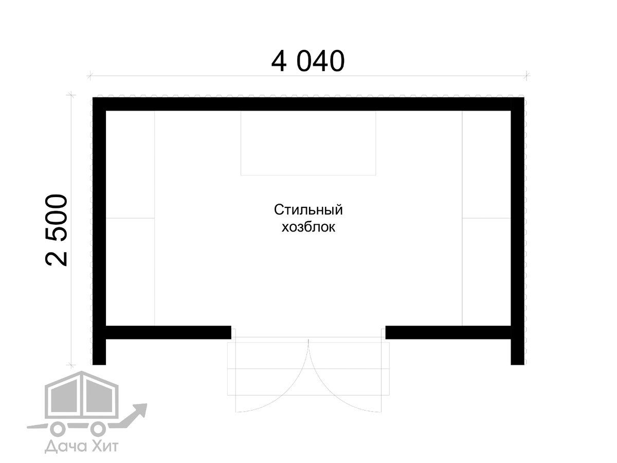 Хозблок "Ваниль Планкен" для дома от Дача Хит Москва и МО планировка
