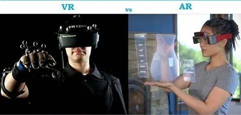 отличия виртуальной (VR) и дополненной (AR) реальности:
VR полностью заменяет реальность цифровым миром, изолируя её от физического. AR же оставляет пользователя в реальности, добавляя цифровые элементы в существующий мир.