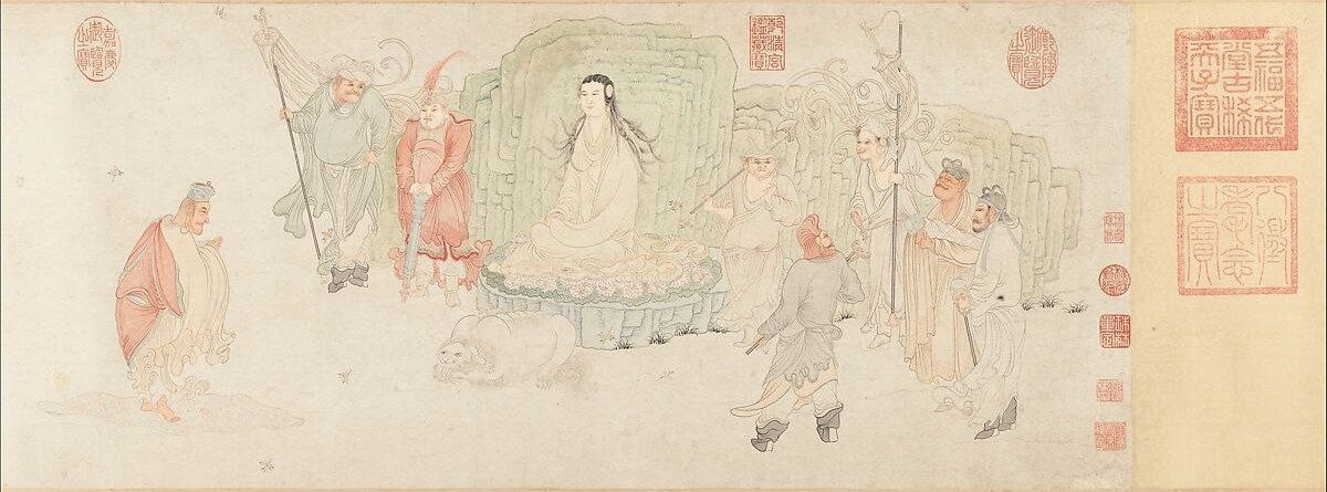 «Шестнадцать Лоханей». У Бинь, 1591 г.