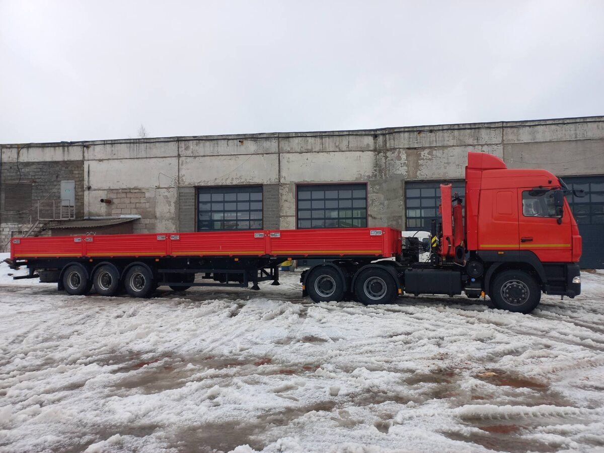 Гидрофикация тягача МАЗ-6430C9-570-020 для работы с полуприцепом МАЗ 975800-2010