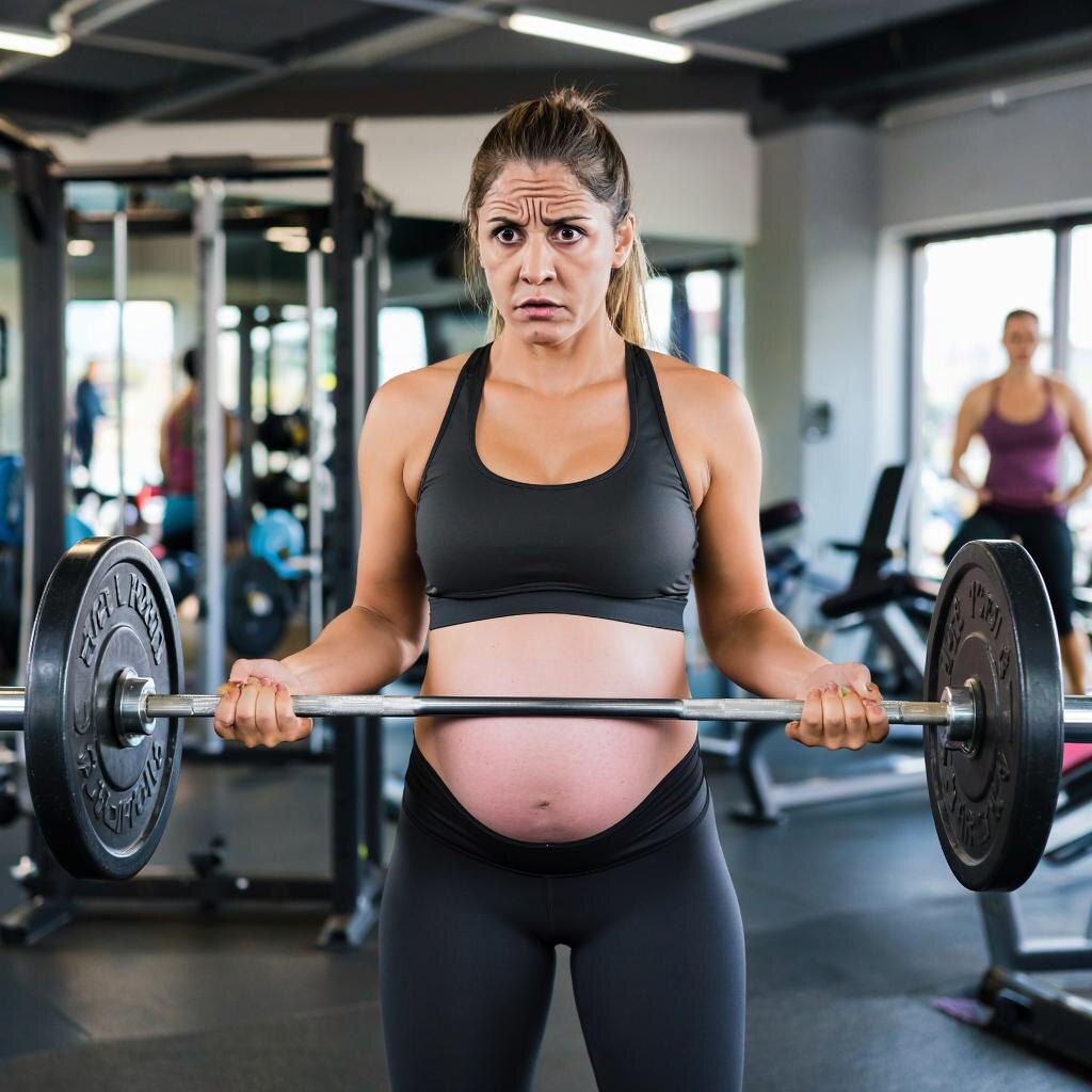 Опасности тренировок для беременных 